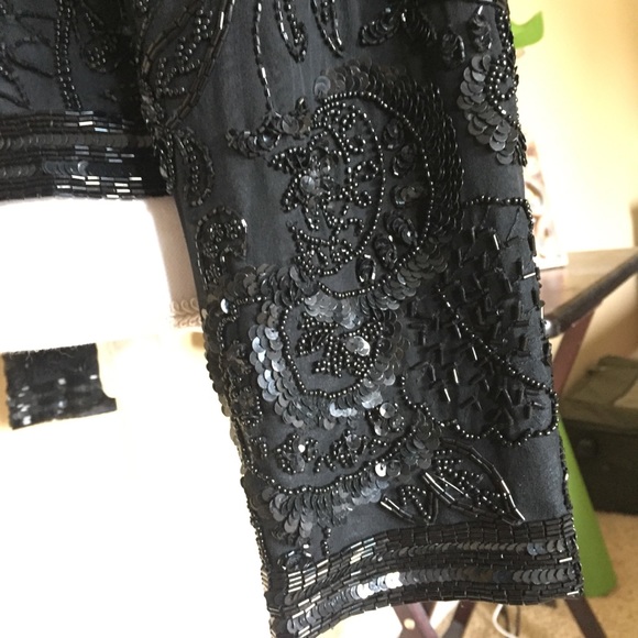 D’ore by Della Roufogali Sequin Silk Jacket - Picture 8 of 9